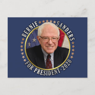 Bernie Sanders för ordförande 2020 Vykort