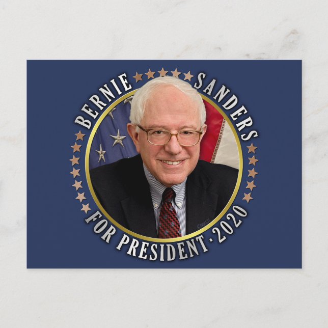 Bernie Sanders för ordförande 2020 Vykort (Framsida)
