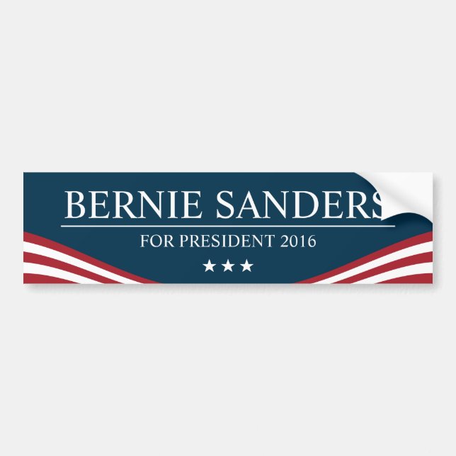 Bernie Sanders för president 2016 Modern Bildekal (Framsidan)