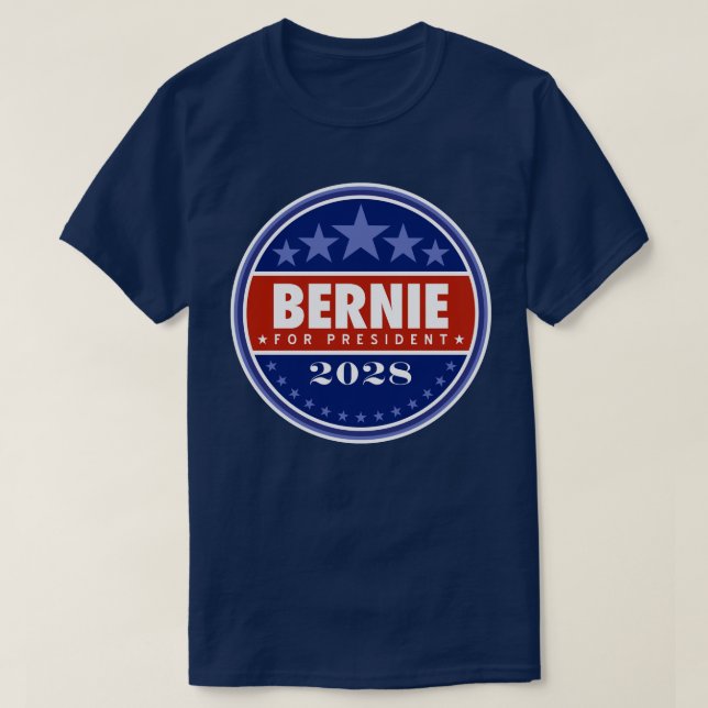 Bernie Sanders för president 2028 T Shirt (Design framsida)