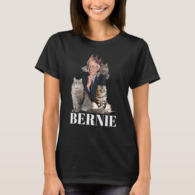 Bernie Sanders Funny Cat Gift 1 T Shirt (Framsida)