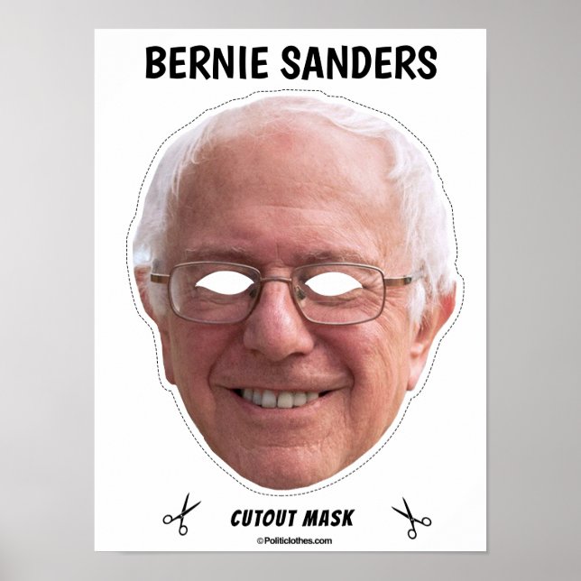 BERNIE SANDERS Halloween Mask Poster (Framsidan)