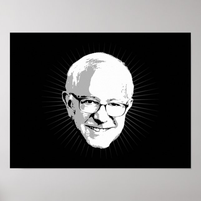 Bernie Sanders - Halo Effect - Politiskt humor -. Poster (Framsidan)