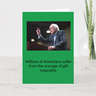 Bernie Sanders Helgdag Card Helgkort