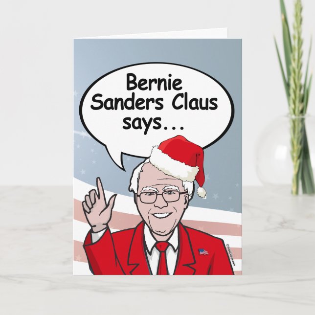 Bernie Sanders julkort - Bernie Sanders Cla Helgkort (Framsida)