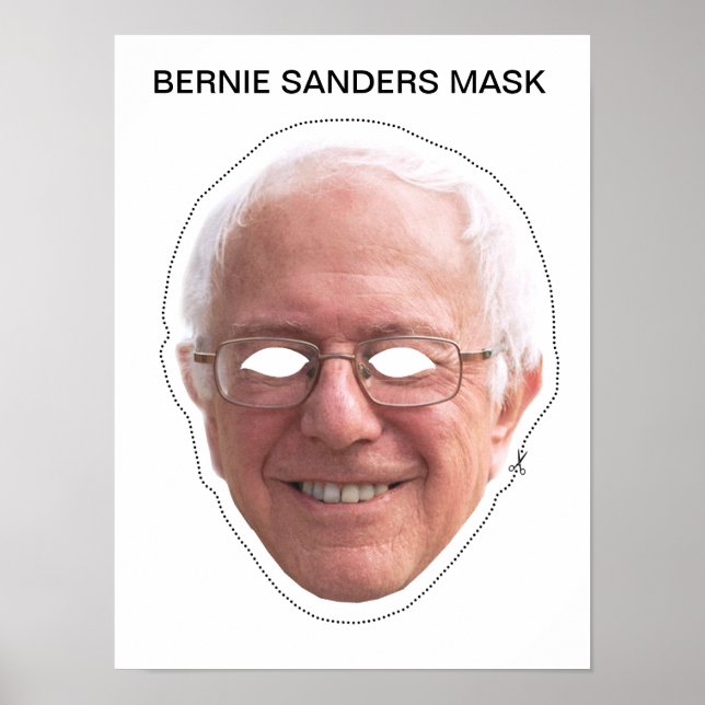 Bernie Sanders Mask Poster (Framsidan)