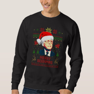 Bernie Sanders Merry Bernmas jul Lång Ärmad Tröja