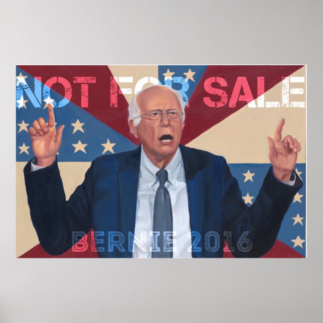 Bernie Sanders "Not for Sale" Poster (Framsidan)