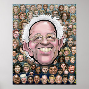 Bernie Sanders och People Poster