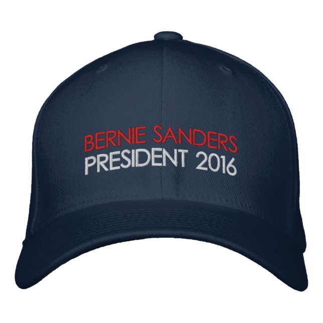 Bernie Sanders Ordförande 2016 Broderad Keps (Framsida)