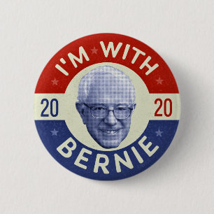 Bernie Sanders Ordförande för 2020 Demokrat Photo Knapp