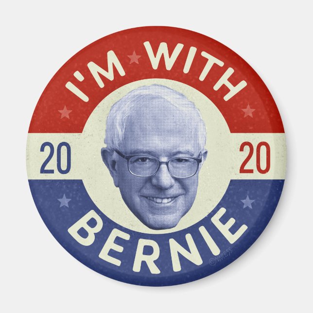 Bernie Sanders Ordförande för 2020 Demokrat Photo  Magnet (Framsidan)