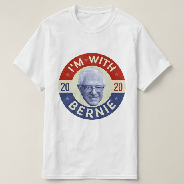 Bernie Sanders Ordförande för 2020 Demokrat Photo  T Shirt (Design framsida)