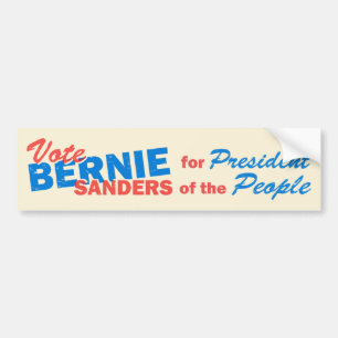 Bernie Sanders Ordförande för Folkpartiet V5 Bildekal