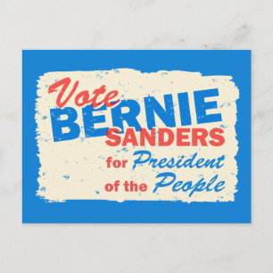 Bernie Sanders Ordförande för Folkpartiet V5 Vykort