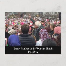 Bernie Sanders på vykortet för kvinnor i mars Vykort