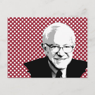 BERNIE SANDERS POP ART VYKORT