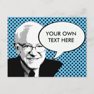 BERNIE SANDERS POP ART VYKORT