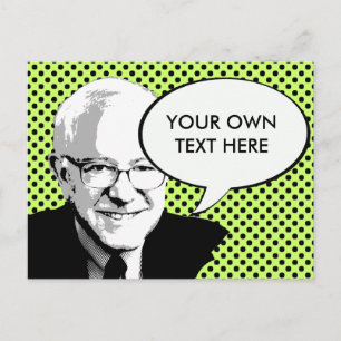 BERNIE SANDERS POP ART VYKORT