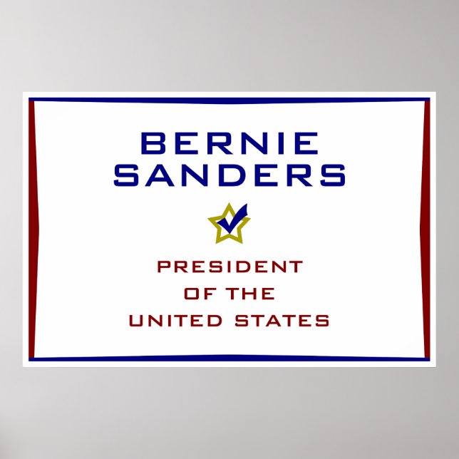 Bernie Sanders President USA V2 Poster (Framsidan)