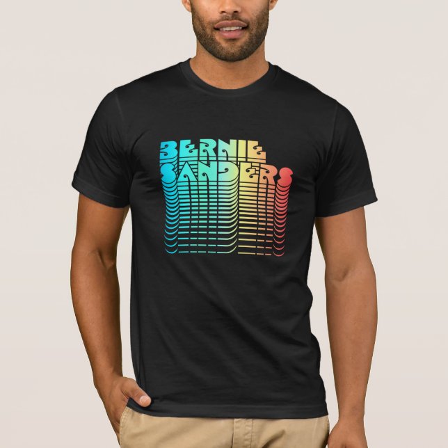 Bernie Sanders Retro 70s 80s T-shirt (Framsida)
