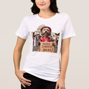 Bernie Sanders Sten hund i klänningen Tri-Blend Sh T Shirt
