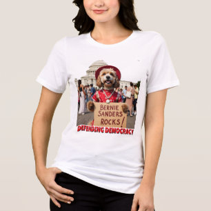 Bernie Sanders Sten hund i klänningen Tri-Blend Sh T Shirt