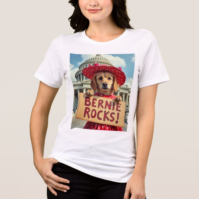 Bernie Sanders Sten T Shirt (Framsida)