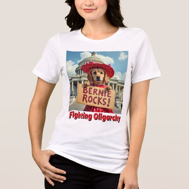 Bernie Sanders Sten T Shirt (Framsida)