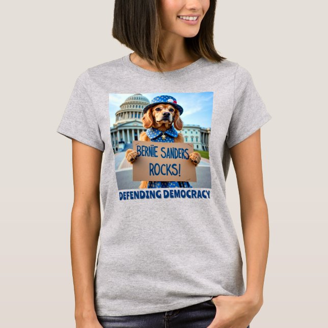 Bernie Sanders Sten T Shirt (Framsida)