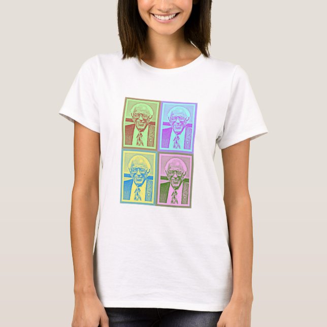 Bernie Sanders Support Digital Art Shirt T-shirt (Framsida)