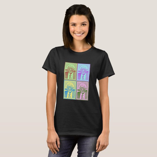Bernie Sanders Support Digital Art Shirt T-shirt (Hel framsida)
