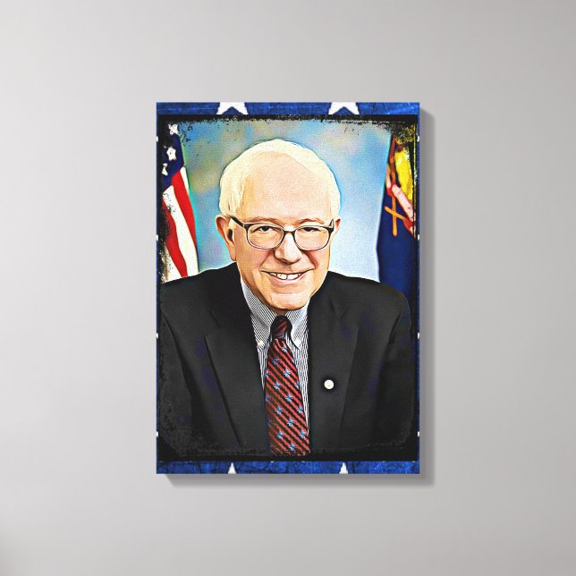 Bernie Sanders Support Wall Art Canvastryck (Framsida)