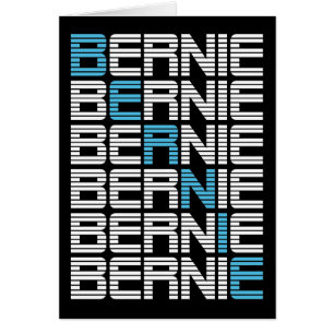 BERNIE sanders textStacks Hälsningskort