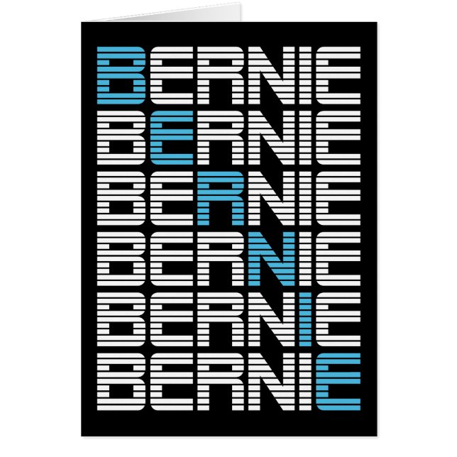 BERNIE sanders textStacks Hälsningskort (Framsidan)