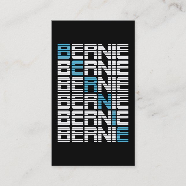 BERNIE sanders textStacks Visitkort (Framsida)