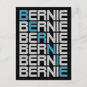BERNIE sanders textStacks Vykort