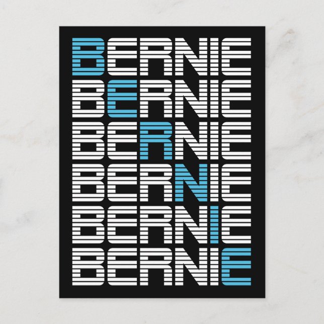 BERNIE sanders textStacks Vykort (Framsida)