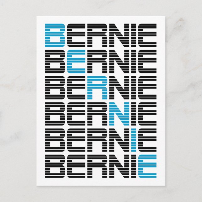 BERNIE sanders textStacks Vykort (Framsida)