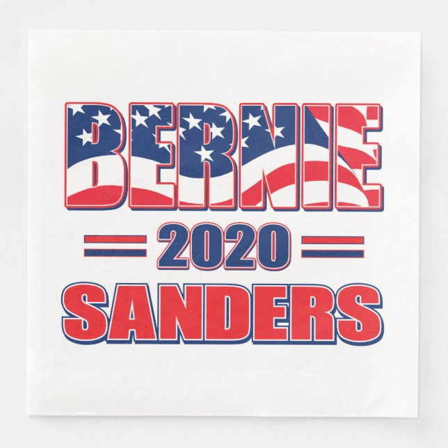 Bernie Sanders till ordförande 2020 Pappersservett (Framsida)