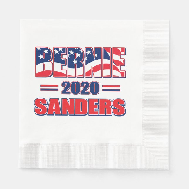 Bernie Sanders till ordförande 2020 Pappersservett (Framsidan)