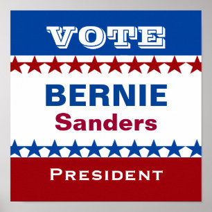 Bernie Sanders till ordförande Poster