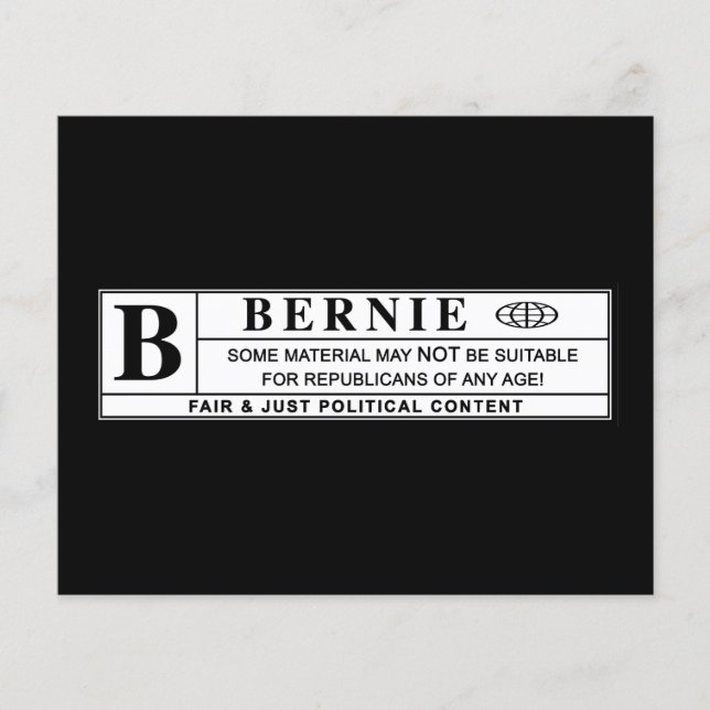 Bernie Sanders Warning Label (Framsida)