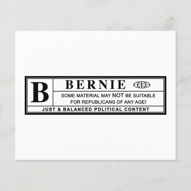 Bernie Sanders Warning Label (Framsida)