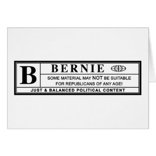 Bernie Sanders Warning Label OBS Kort