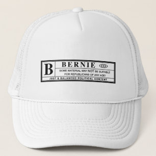 Bernie Sanders Warning Label Truckerkeps