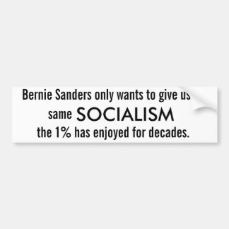 Bernie slipmaskin (2016) Socialism Bildekal