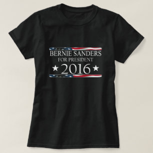 Bernie slipmaskinamerikanska flaggan 2016 t-shirt