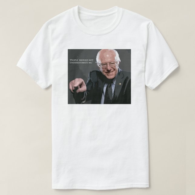 Bernie slipmaskincitationstecken tee shirt (Design framsida)