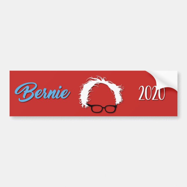 Bernie slipmaskiner 2020 röda bildekal (Framsidan)